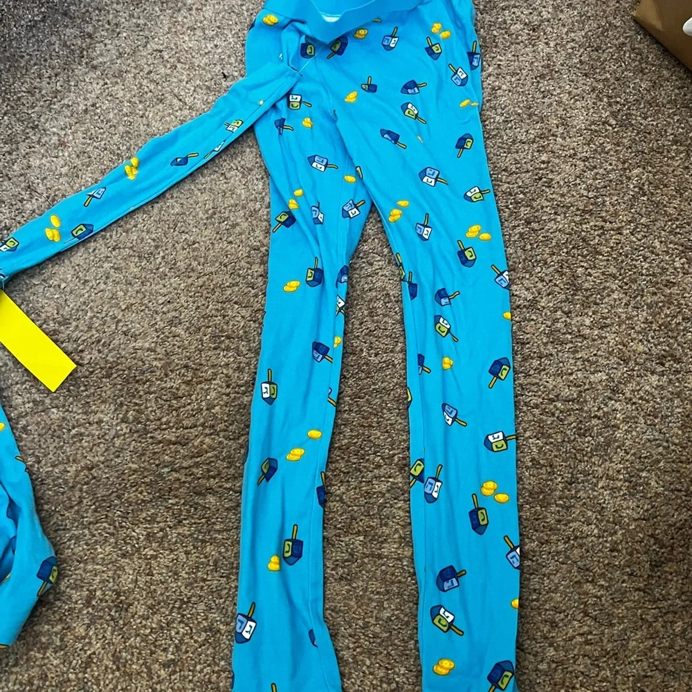 NWT - Kids Size 14 Chanukkah Pajama Pants and Long Sleeve Set